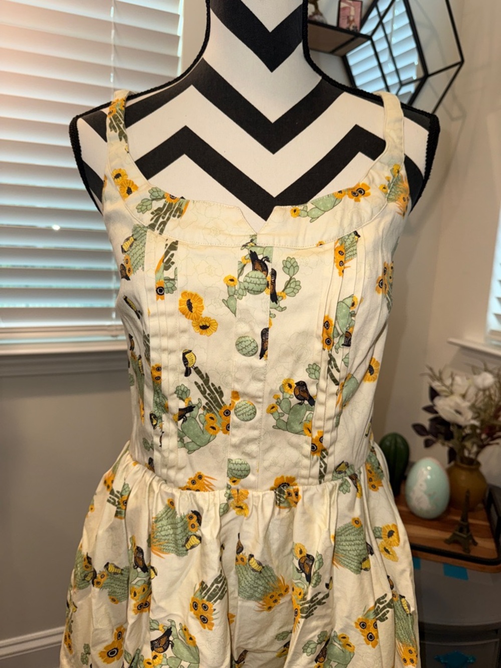 Modcloth Voodoo Vixen Cactus Print Dress - Picture 6 of 12